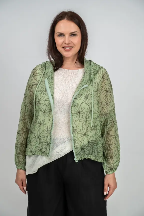 Ветровка-пыльник на молнии 9182 фото 25