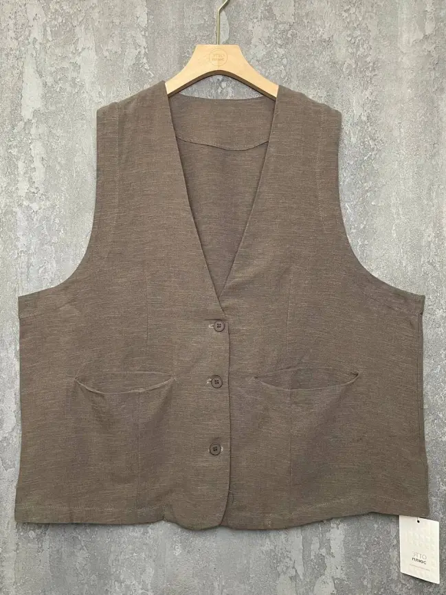 Удлиненный жилет 25018 графит Уценка фото 1