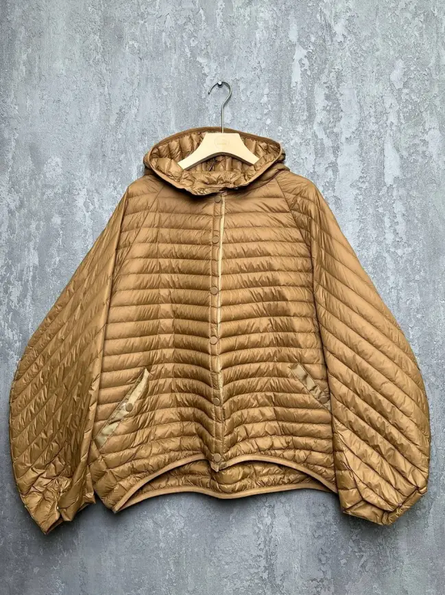 Куртка пух легкая короткая с заклепками 8183 Размер 48-58 фото 66