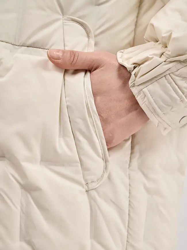 Пуховое пальто 6325 Размер 46-56 фото 10