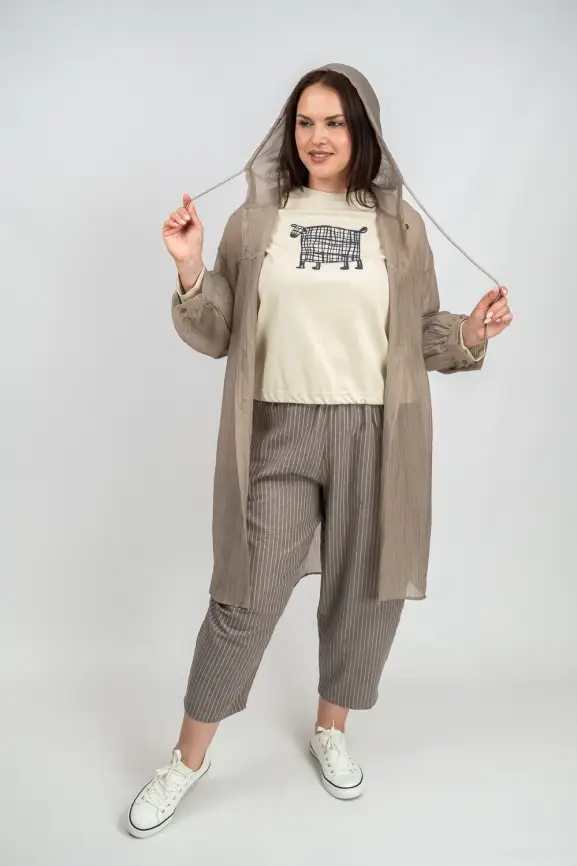 Пыльник рубашка удлиненный 9087 Размер 50-58 фото 51