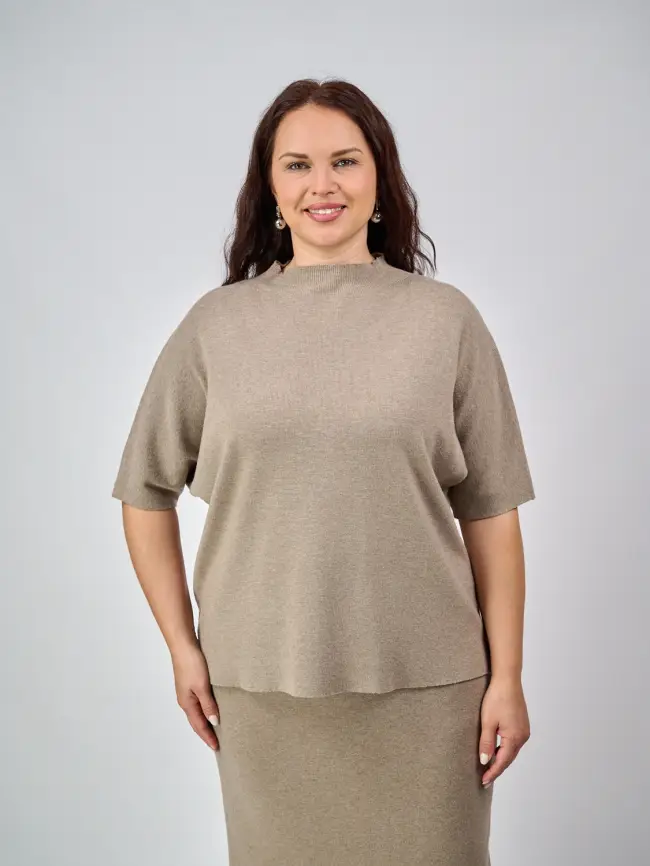 Джемпер короткий рукав ЭттоПлюс 707 Размер 50-58 фото 80