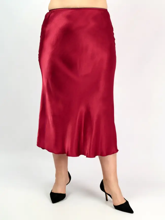 Юбка атлас 9298-1 Размер 48-56 фото 120