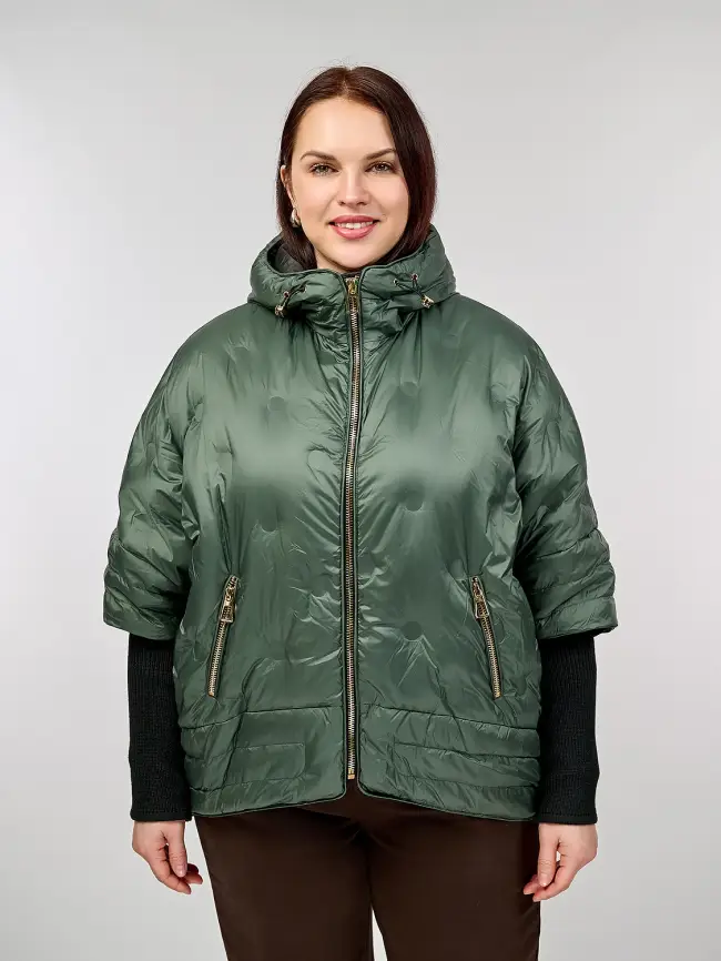 Куртка с трикотажным рукавом 6560 фото 1