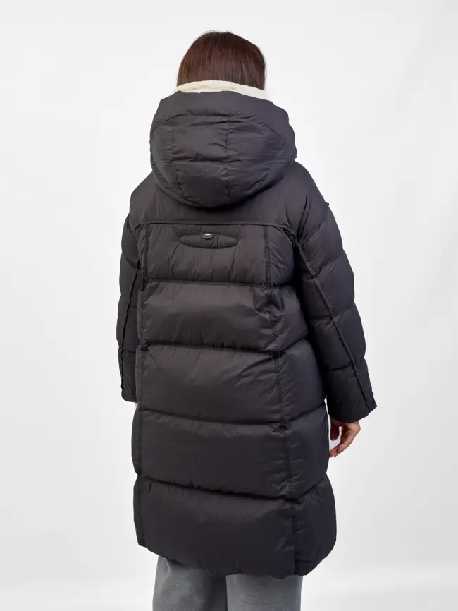 Пуховое пальто 8892 Размер 48-52 фото 35