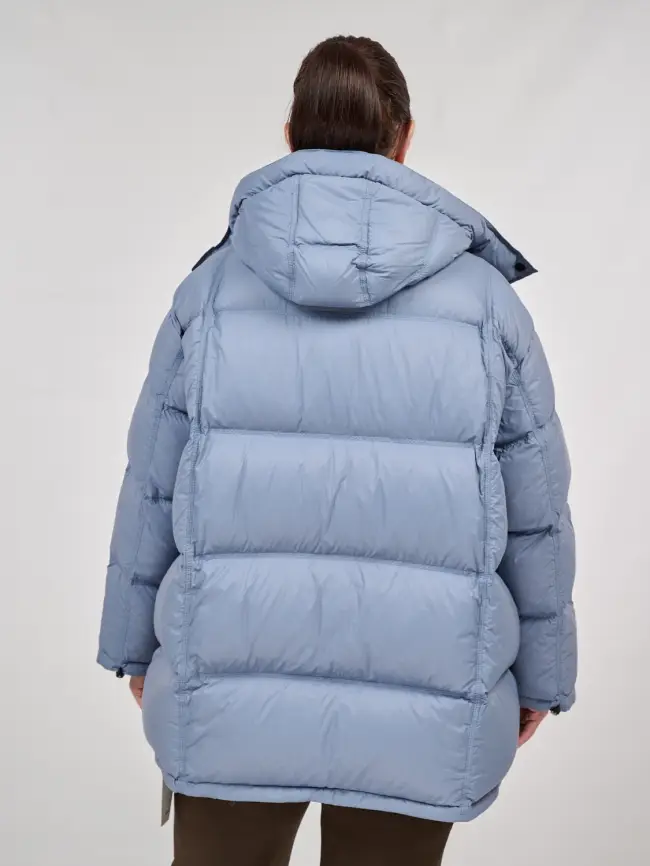 Пуховик зимний 9906 удлиненный Размер 50-60 фото 5