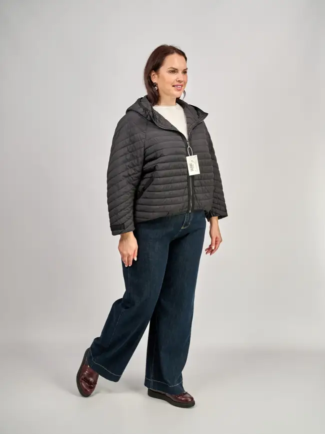 Легкая пуховая куртка размер 44-56 6007 фото 21