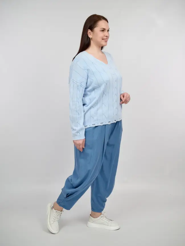 Джемпер Италия косы 3388 Размер 50-58 фото 119