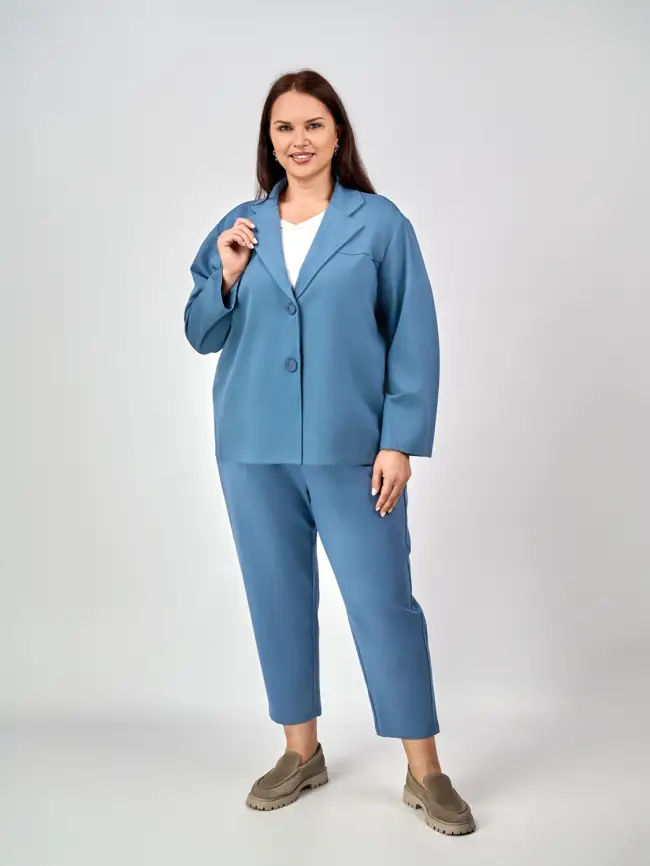 Костюм двойка ЭттоПлюс 8693 Размеры 50-58 фото 3