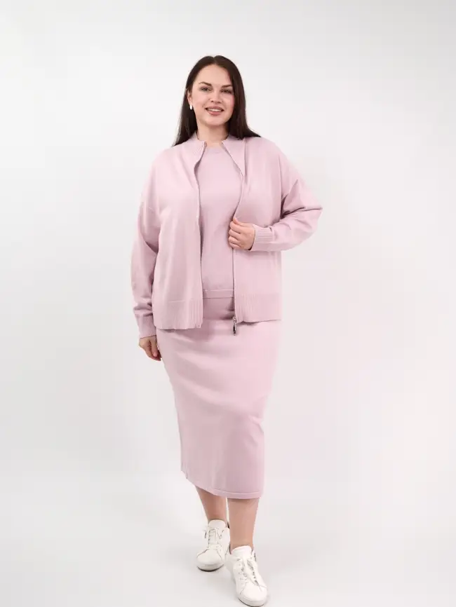 Кофта на молнии 25411 ЭттоПлюс Размер 50-58 фото 49