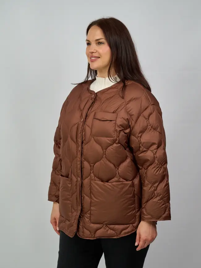 Куртка лёгкая без капюшона 2207 Размер 48-54 фото 31