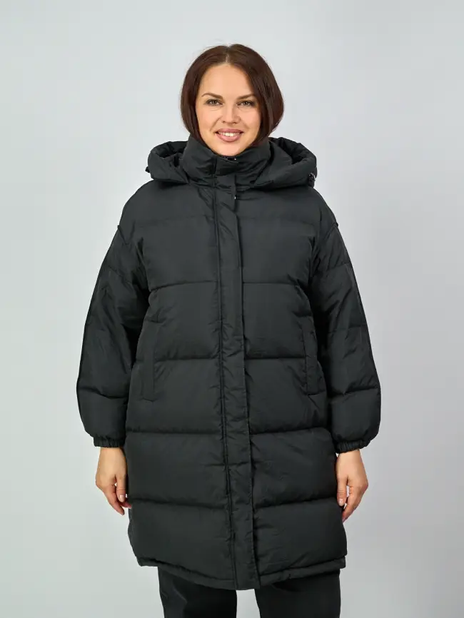 Пуховик А-силуэт 811 фото 2