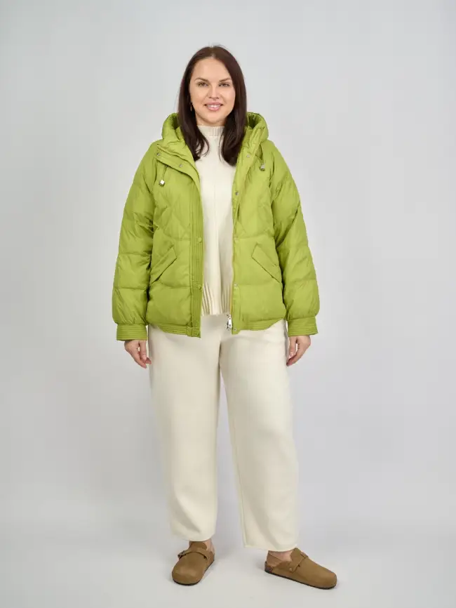 Пуховая куртка ЭттоПлюс 2553 Размер 48-52 фото 139