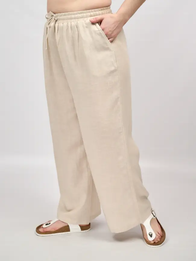 Палаццо лен 25002-2 Размер 54-58 фото 12