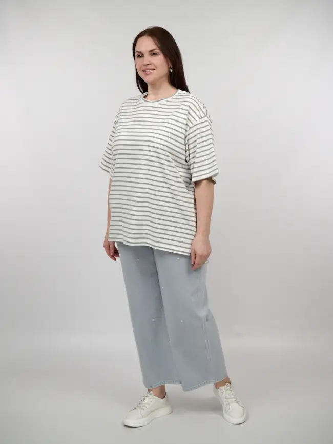 Футболка в полоску ЭттоПлюс 034 Размер 50-58 фото 3