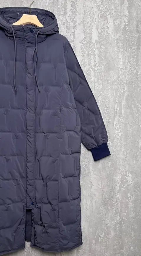 Пуховое пальто 6327 Размеры 50-60 фото 23