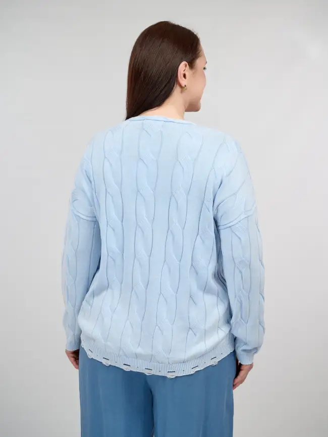 Джемпер Италия косы 3388 Размер 50-58 фото 116