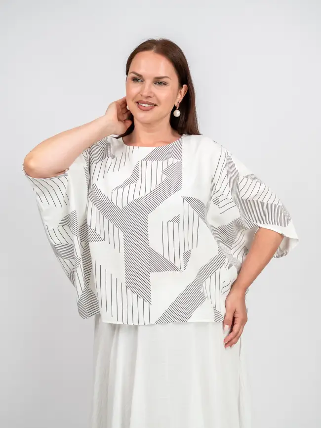 Блуза оверсайз ЭттоПлюс 31599 фото 5