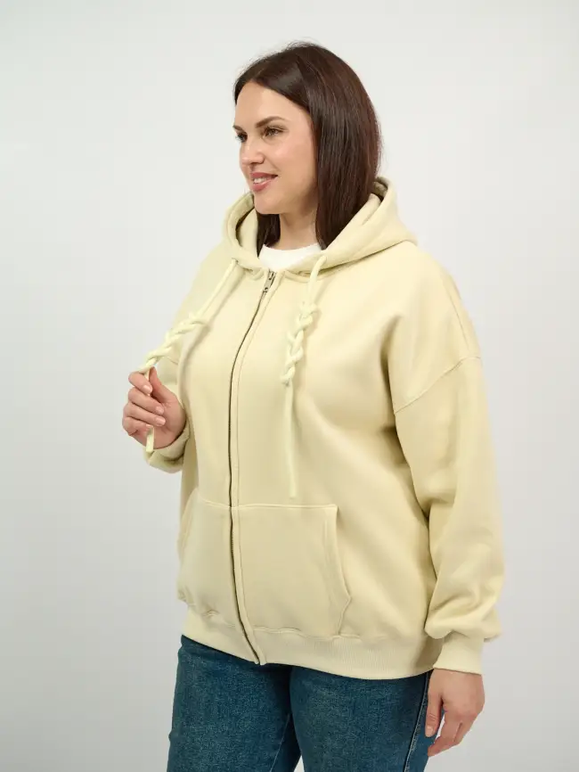 Худи зип утепленное оверсайз размер 50-58 506 фото 65