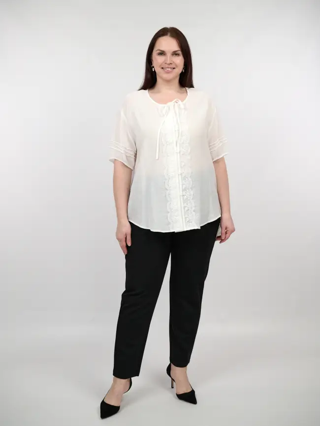 Блуза 9550 размеры 52- 58 фото 7