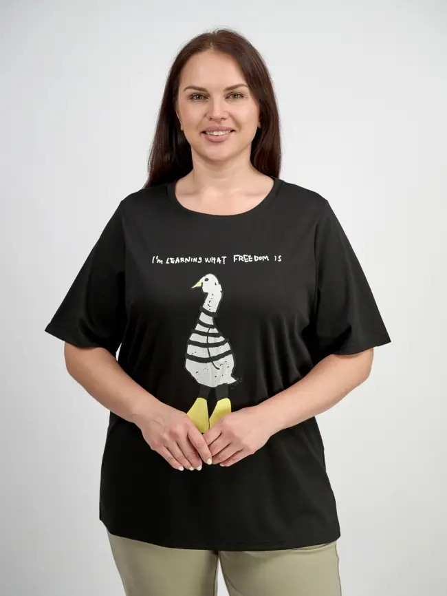 Футболка с принтом 