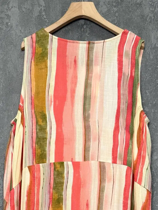 Сарафан в полоску ЭттоПлюс 0026-1 размеры 50- 62 фото 14