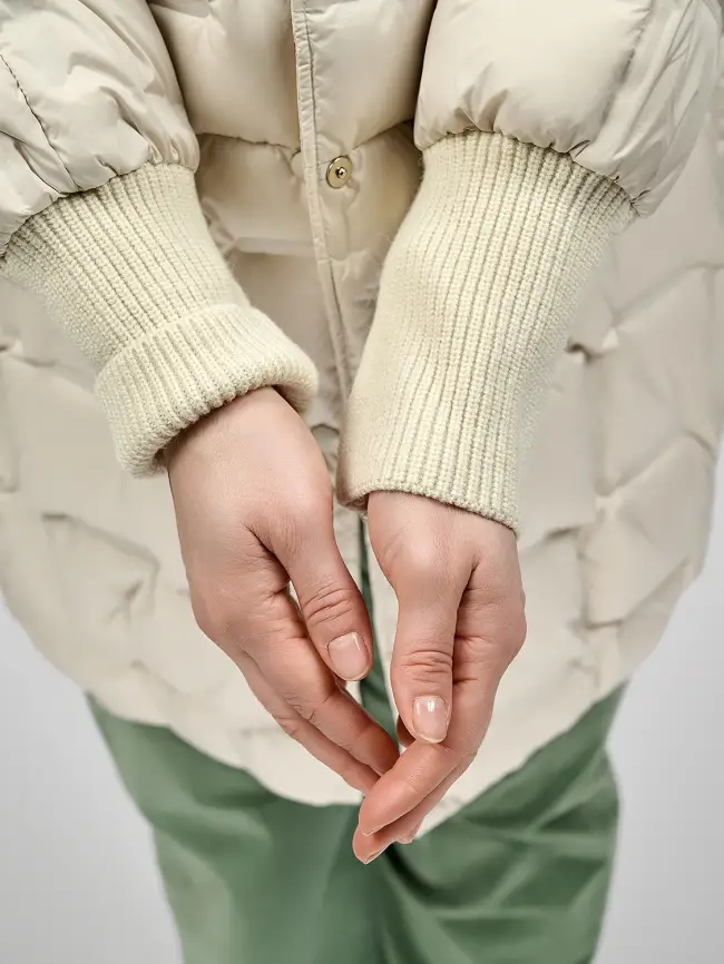 Пуховое пальто 6562 Размер 48-56 фото 16