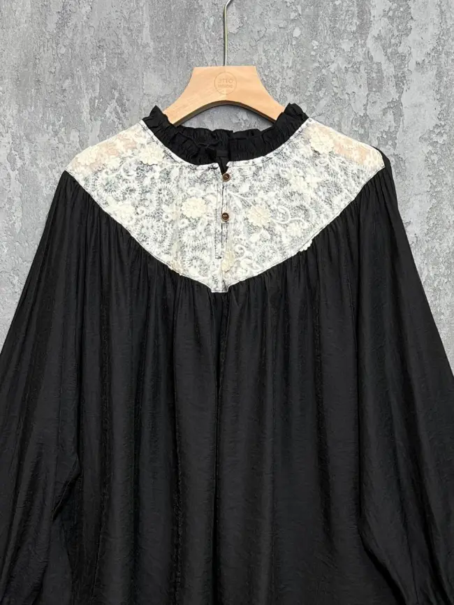 Блуза с гипюром 8013 размер 50- 58 фото 10