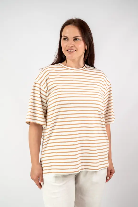 Футболка в полоску ЭттоПлюс 034 Размер 50-58 фото 39