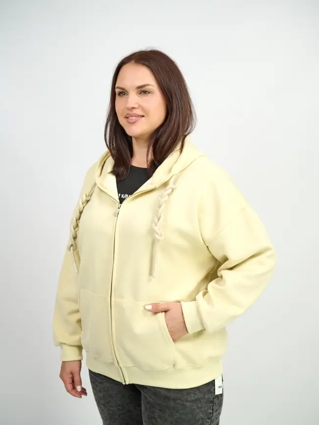 Худи зип утепленное оверсайз размер 50-58 506 фото 56