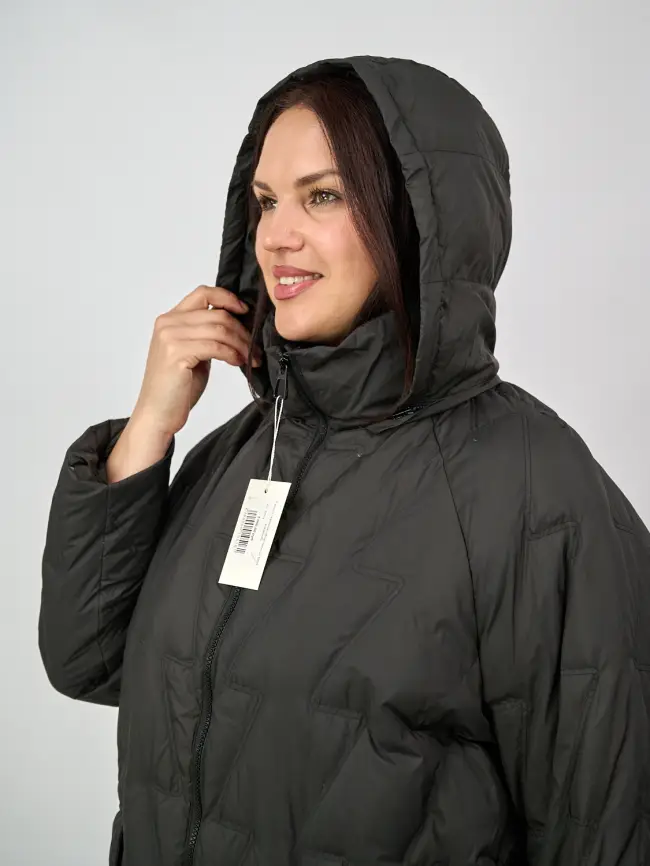 Пальто стеганое облегченное 8809 фото 25