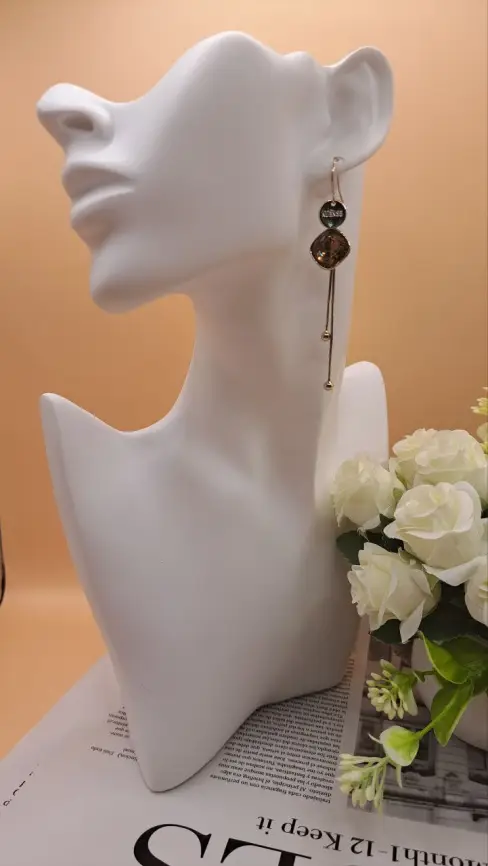 Серьги Коньяк Б560055 фото 1