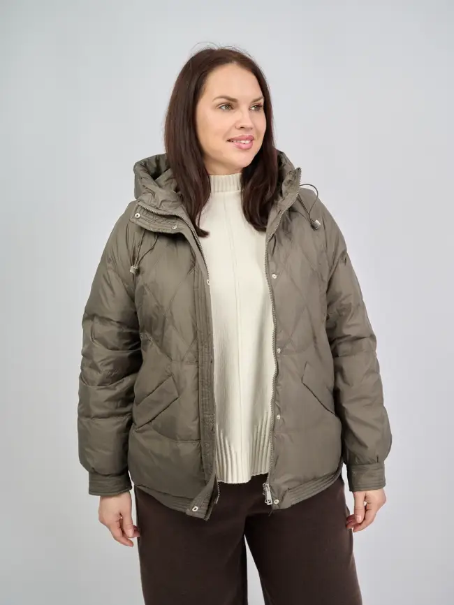 Пуховая куртка ЭттоПлюс 2553 Размер 48-52 фото 182