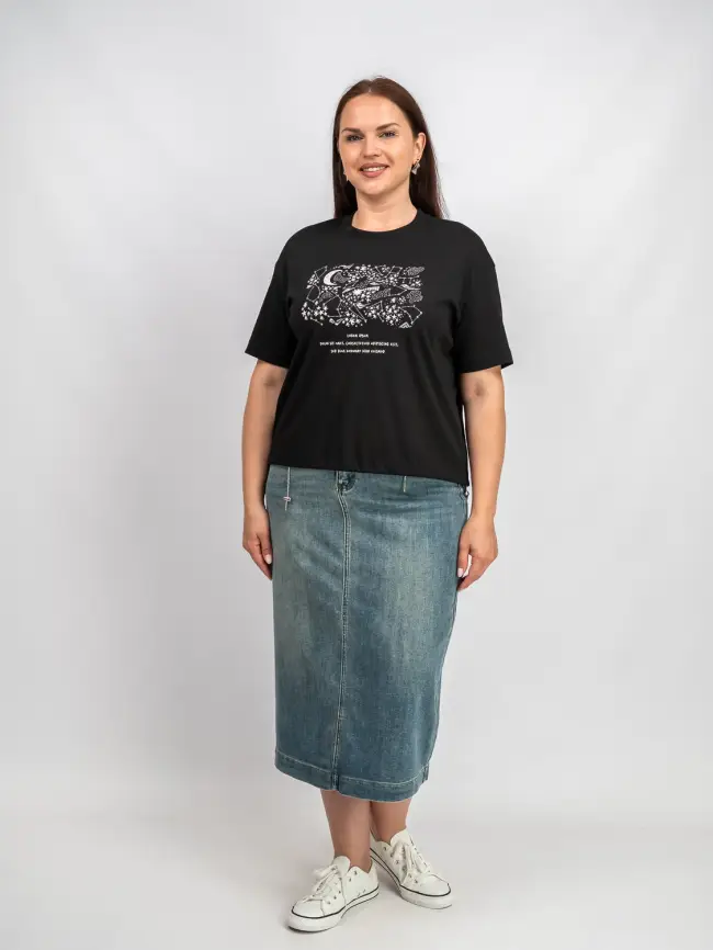 Футболка с принтом 95143 Размер 50-54 фото 14