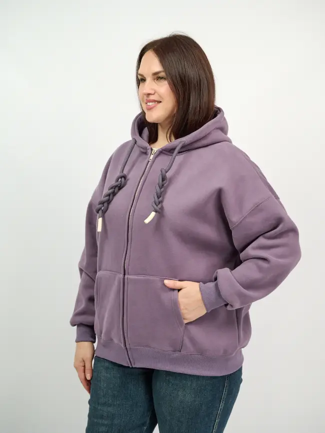 Худи зип утепленное оверсайз размер 50-58 506 фото 180
