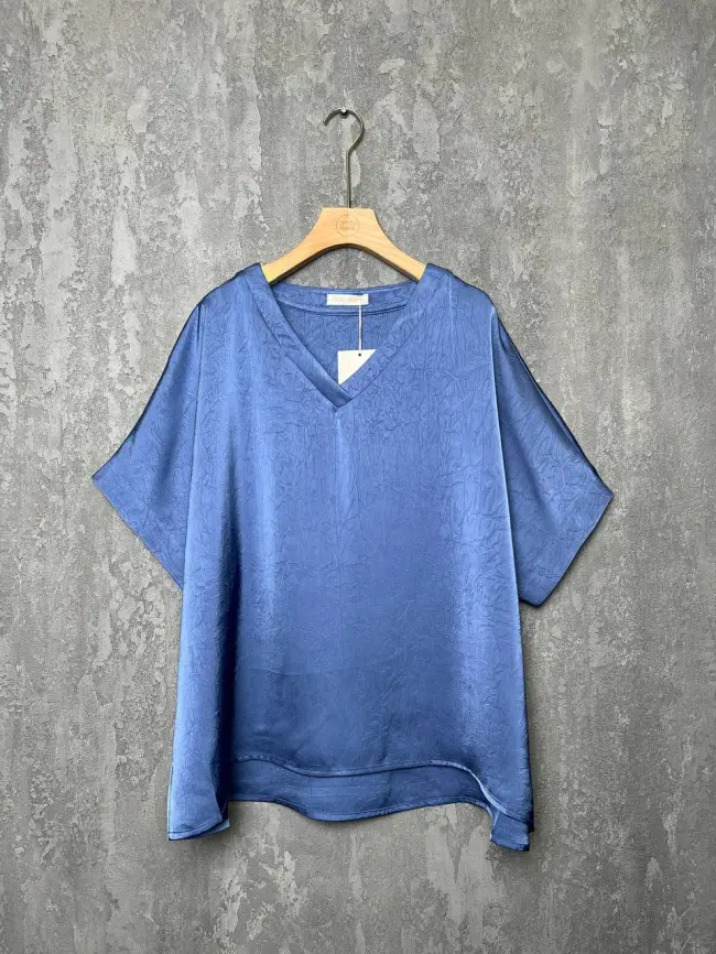 Блуза с v-вырезом ЭттоПлюс 1003 Размеры 50-58 фото 65