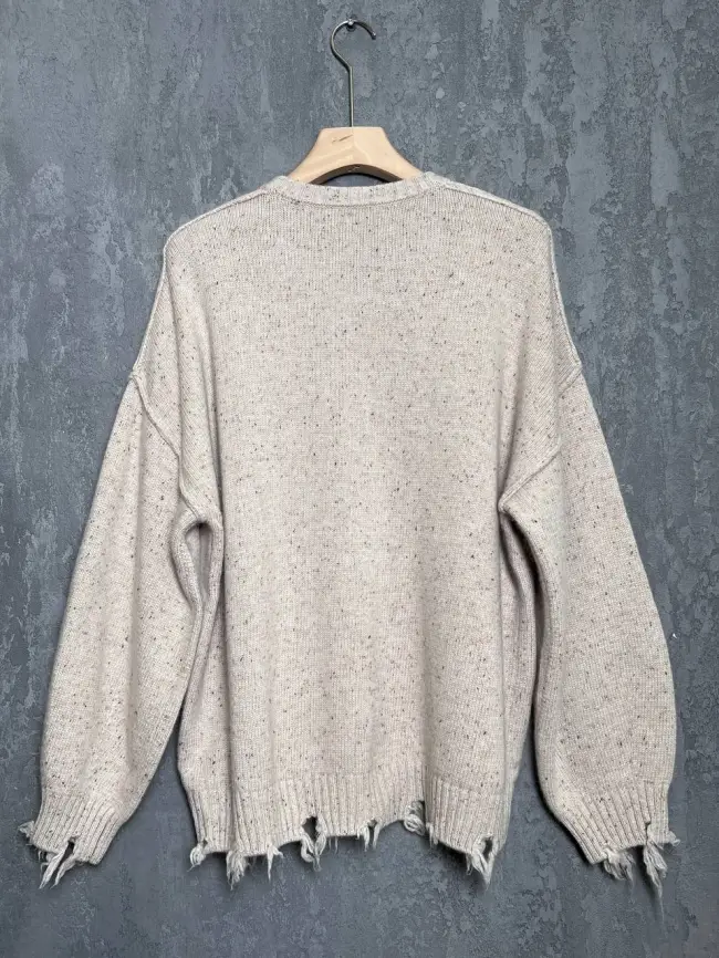 Джемпер рваный оверсайз 58196 Размер 48-58 фото 36