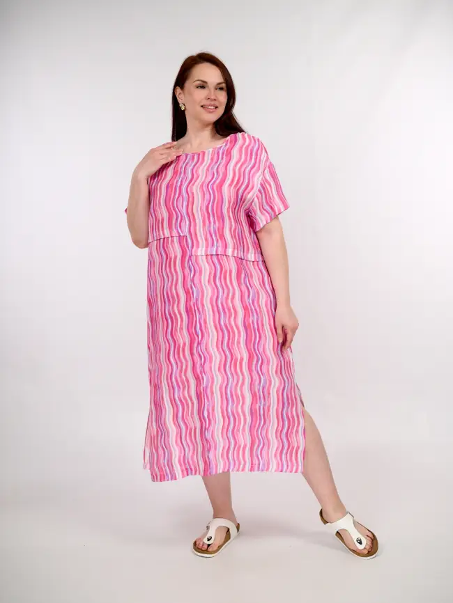 Платье летнее ЭттоПлюс 043 Размеры 50-58 фото 3