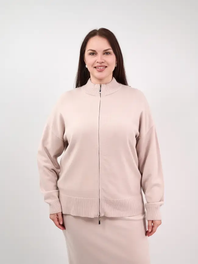 Кофта на молнии 25411 ЭттоПлюс Размер 50-58 фото 30