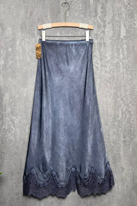 Юбка с кружевом 6292 Италия Размер 46-54 фото 20
