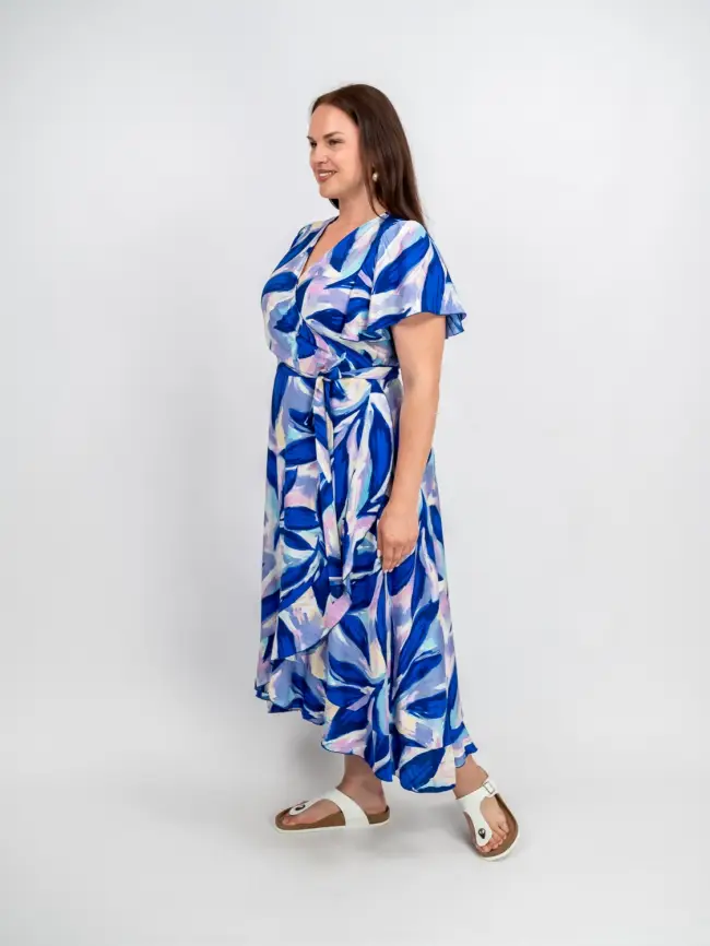 Платье на запахе ЭттоПлюс 044 размеры 48 - 58 фото 43