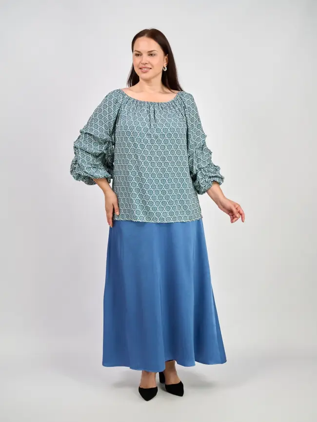 Блуза ЭттоПлюс 34184 Размеры 50-58 фото 9