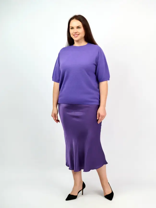 Юбка атлас 9298-1 Размер 48-56 фото 28