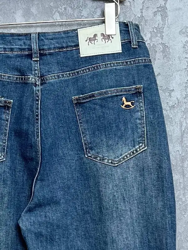 Джинсы палаццо 7/8, арт. 2509 Размеры 50-56 фото 5