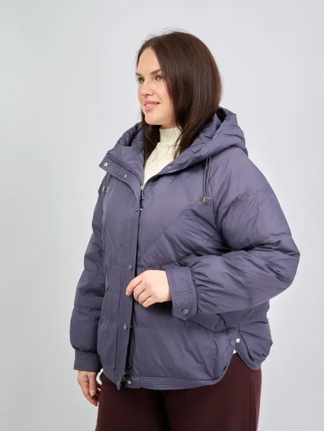 Пуховая куртка ЭттоПлюс 2553 Размер 48-52 фото 77