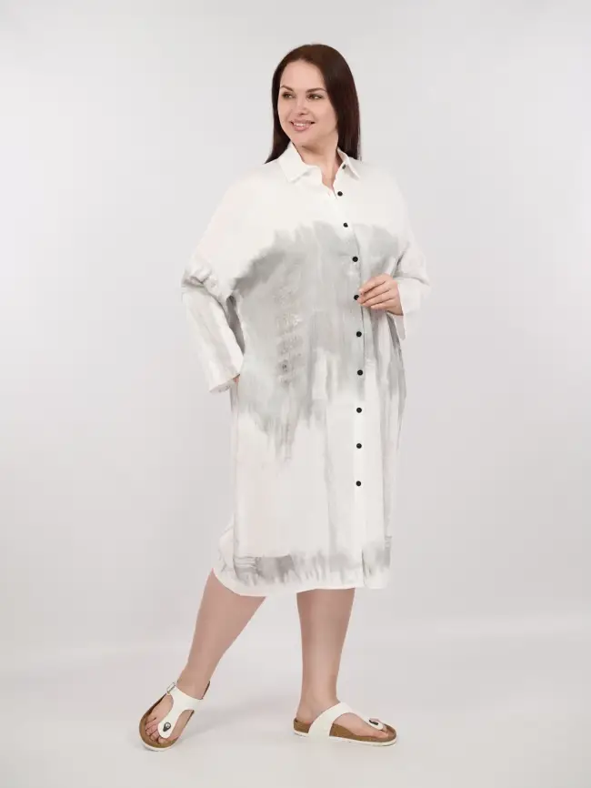 Платье рубашка ЭттоПлюс 22959 Размер 50-58 фото 17