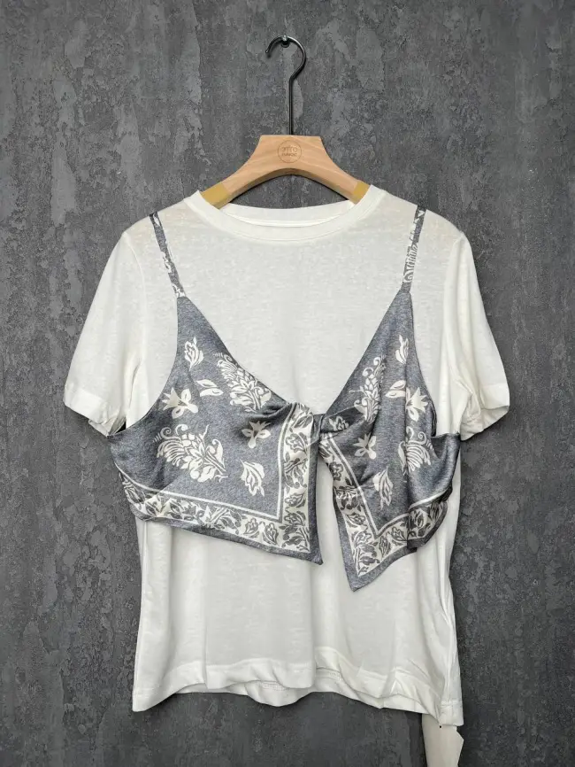 Футболка с топом 95259 Размер 46-50 фото 1