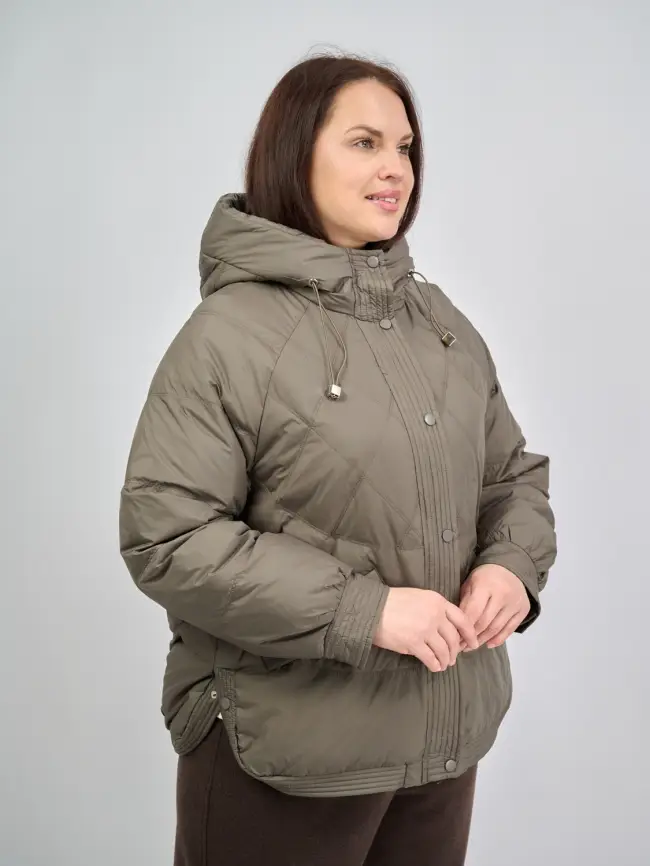 Пуховая куртка ЭттоПлюс 2553 Размер 48-52 фото 190