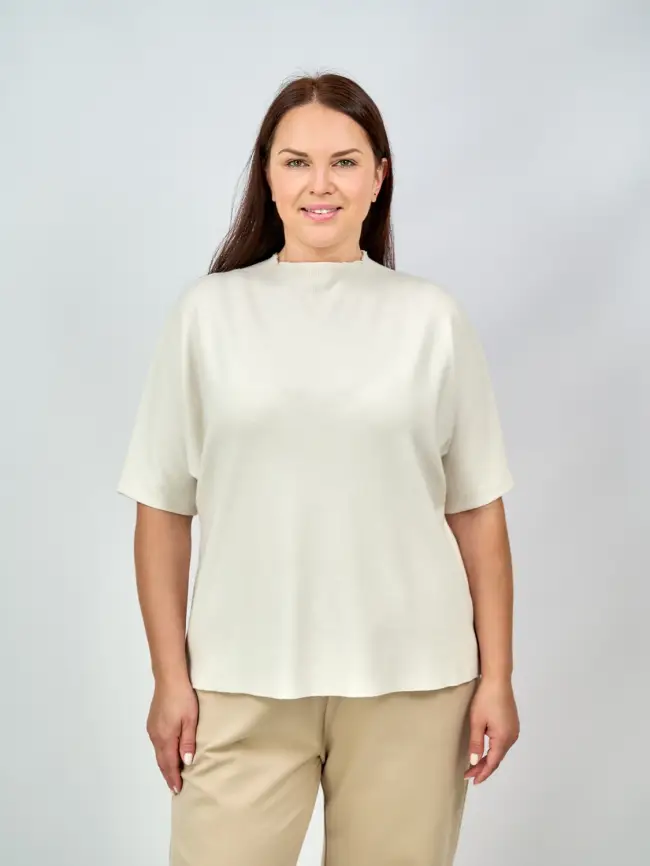 Джемпер короткий рукав ЭттоПлюс 707 Размер 50-58 фото 16