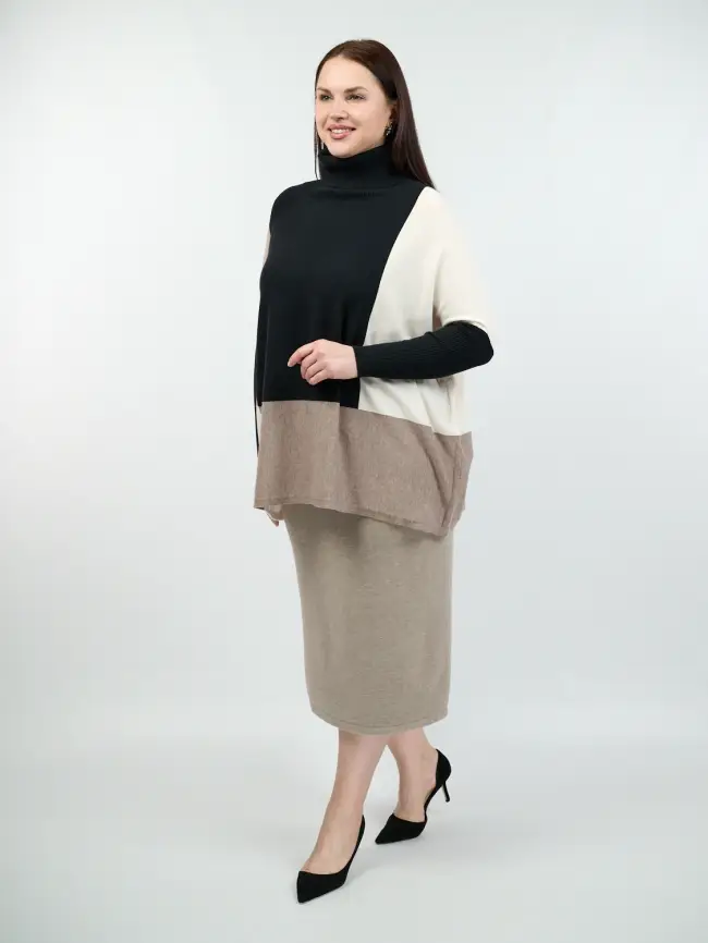 Юбка-карандаш ЭттоПлюс 272-1 Размер 54-58 фото 17